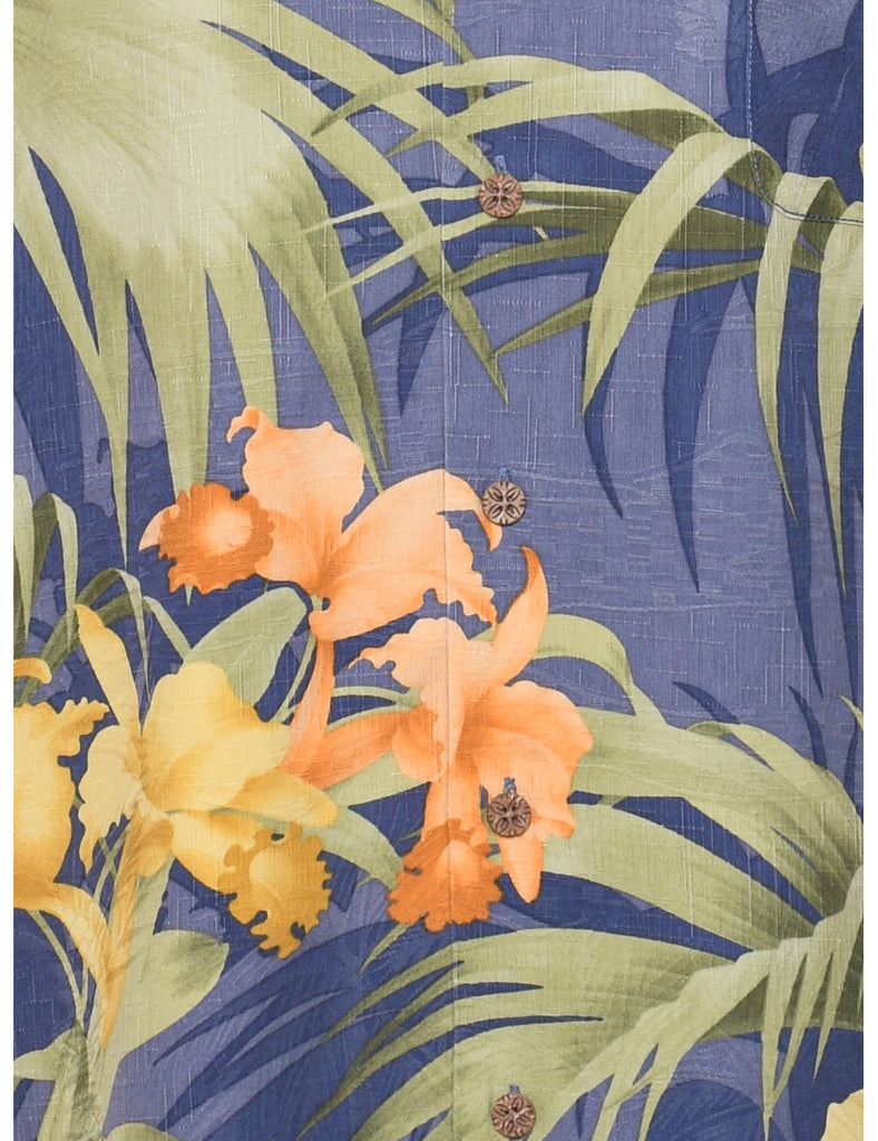 Floral Hawaiian Shirt - L
