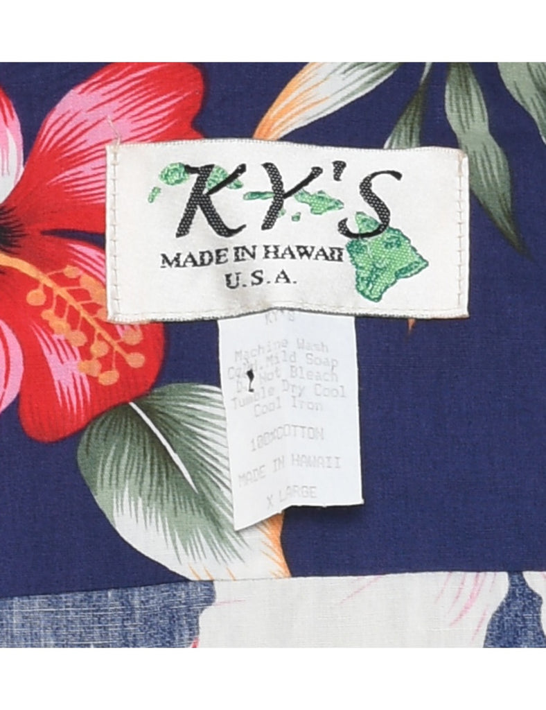 Floral Hawaiian Shirt - XL