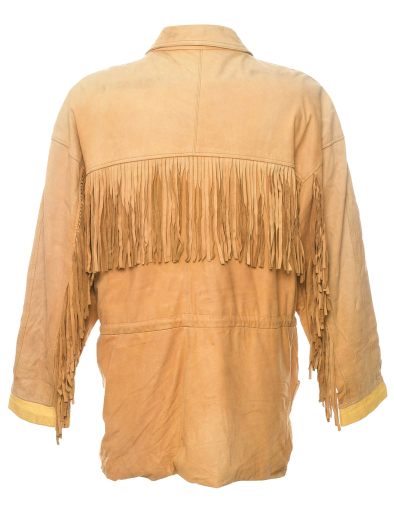Fringed Suede Jacket - XL