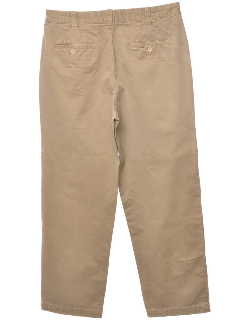 G.H. Bass Light Brown Tapered Trousers - W36 L32