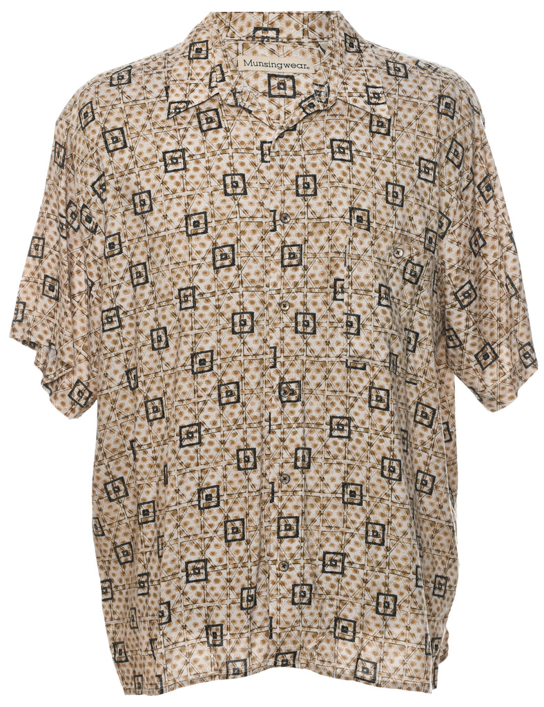 Geometric Pattern Hawaiian Shirt - XL