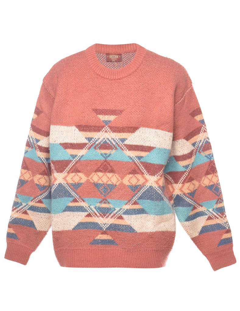 Geometric Pattern Jumper - M