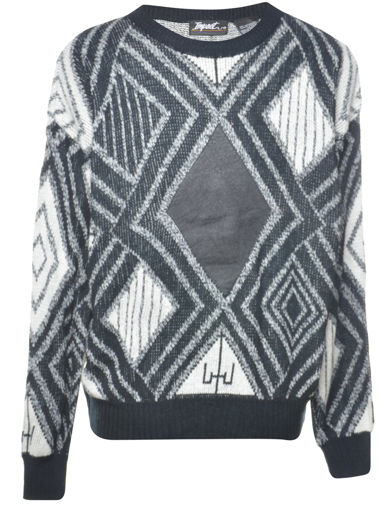 Geometric Pattern Jumper - L