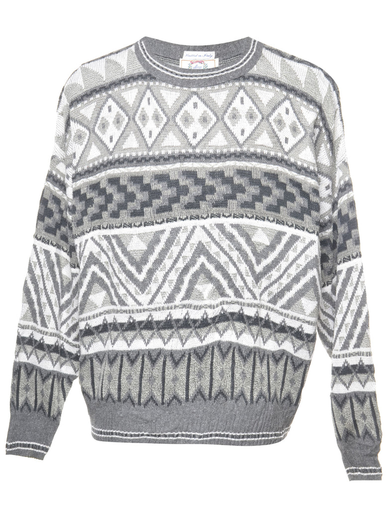 Geometric Pattern Jumper - XL