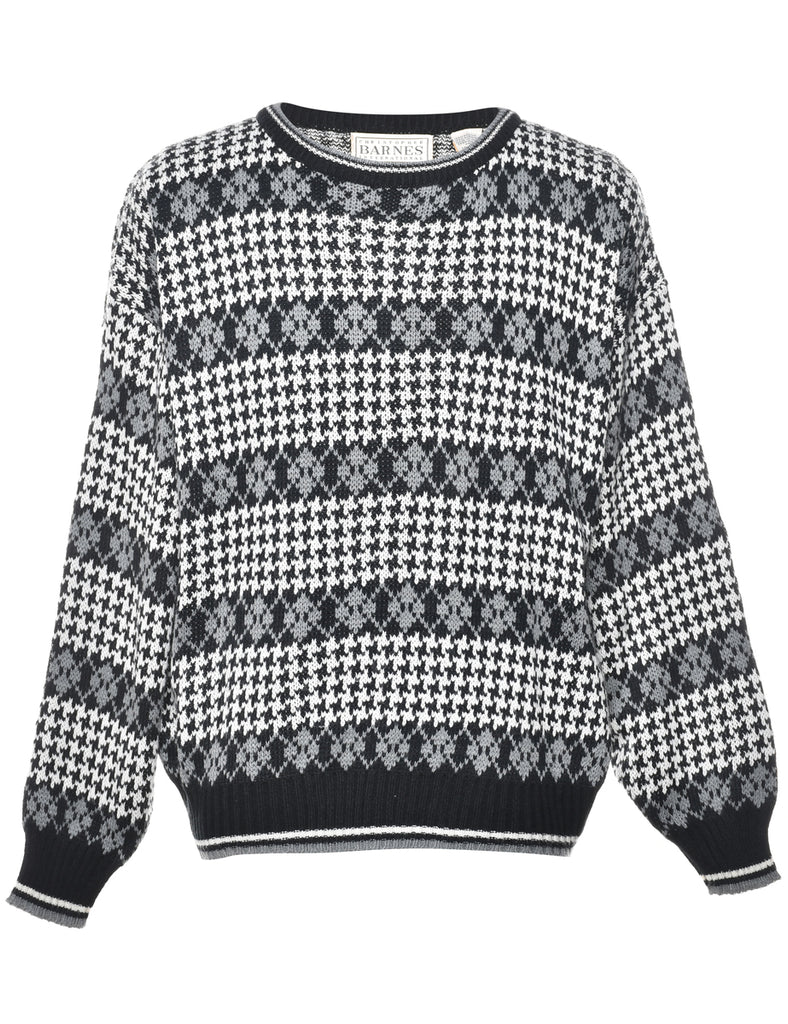 Geometric Pattern Jumper - L