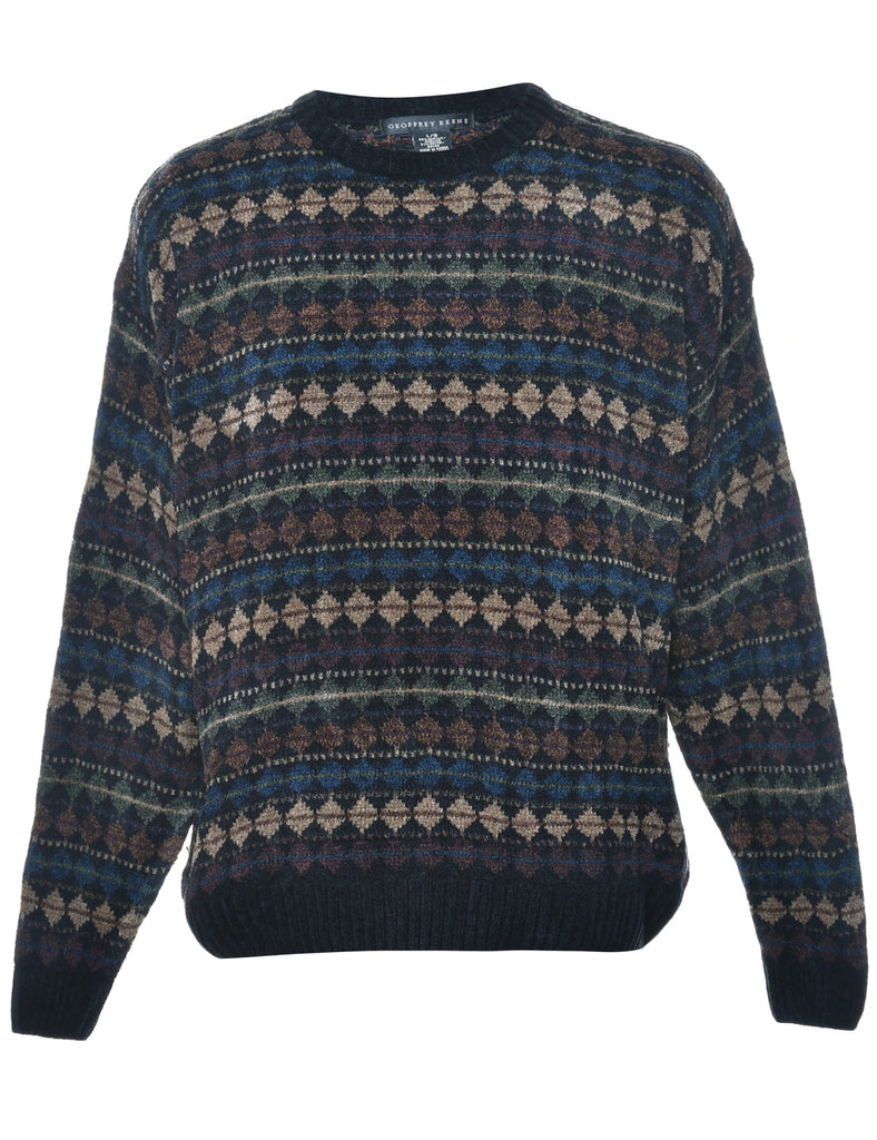 Geometric Pattern Jumper - L