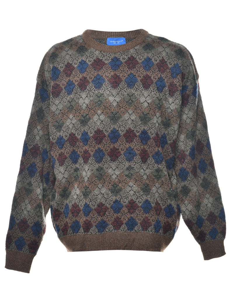 Geometric Pattern Jumper - XL
