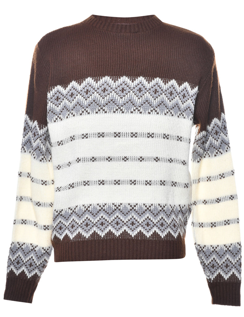 Geometric Pattern Jumper - M