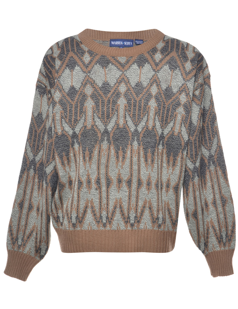 Geometric Pattern Jumper - L