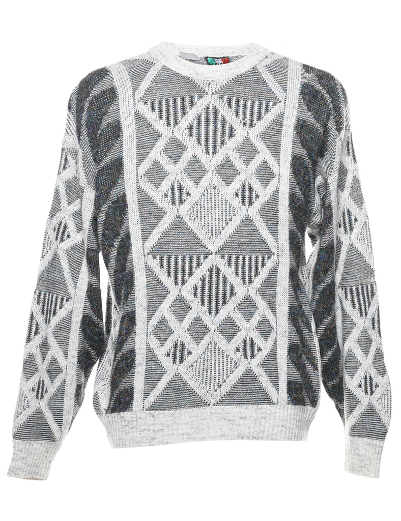 Geometric Pattern Jumper - L