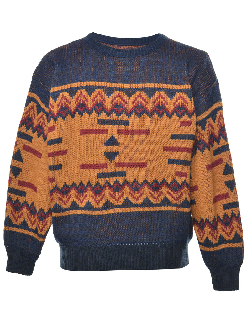 Geometric Pattern Jumper - L