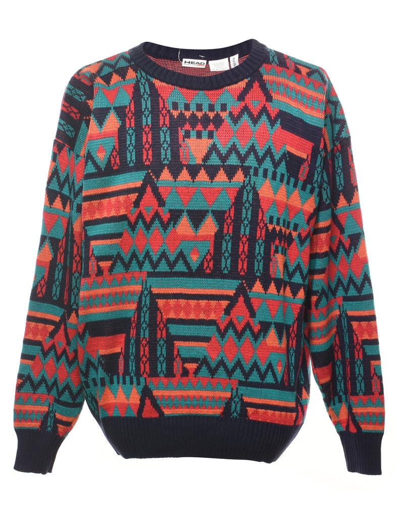 Geometric Pattern Jumper - XL