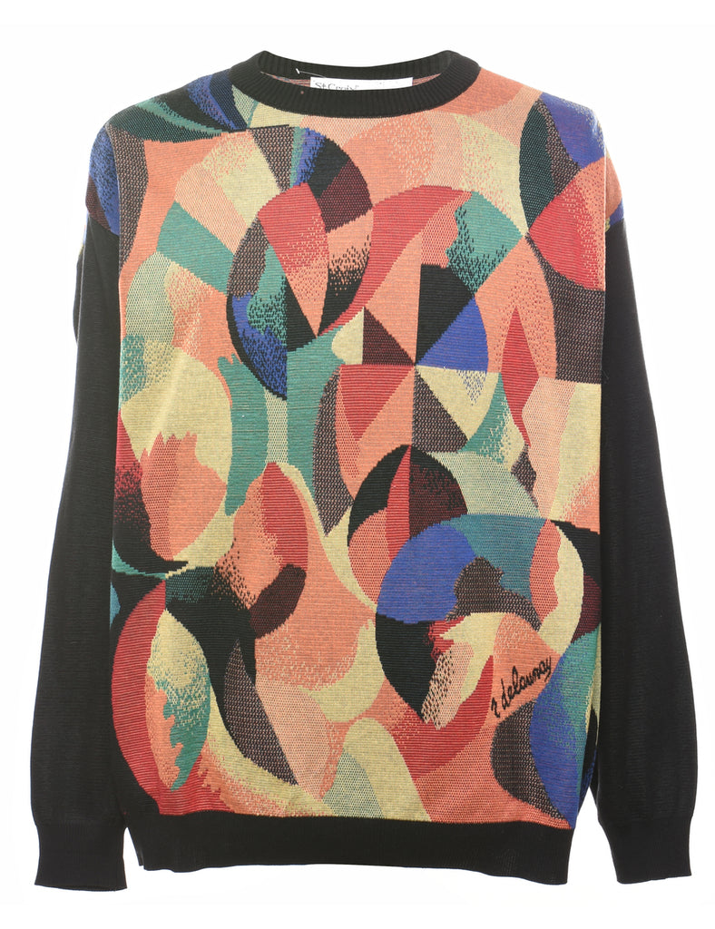 Geometric Pattern Jumper - L
