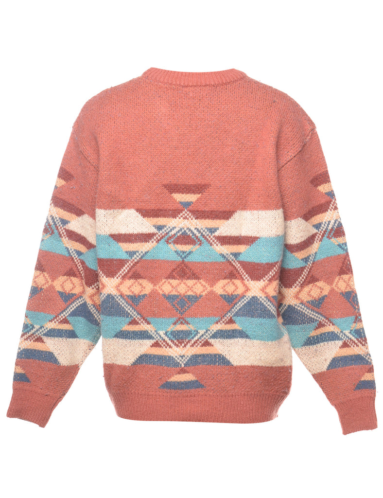 Geometric Pattern Jumper - M