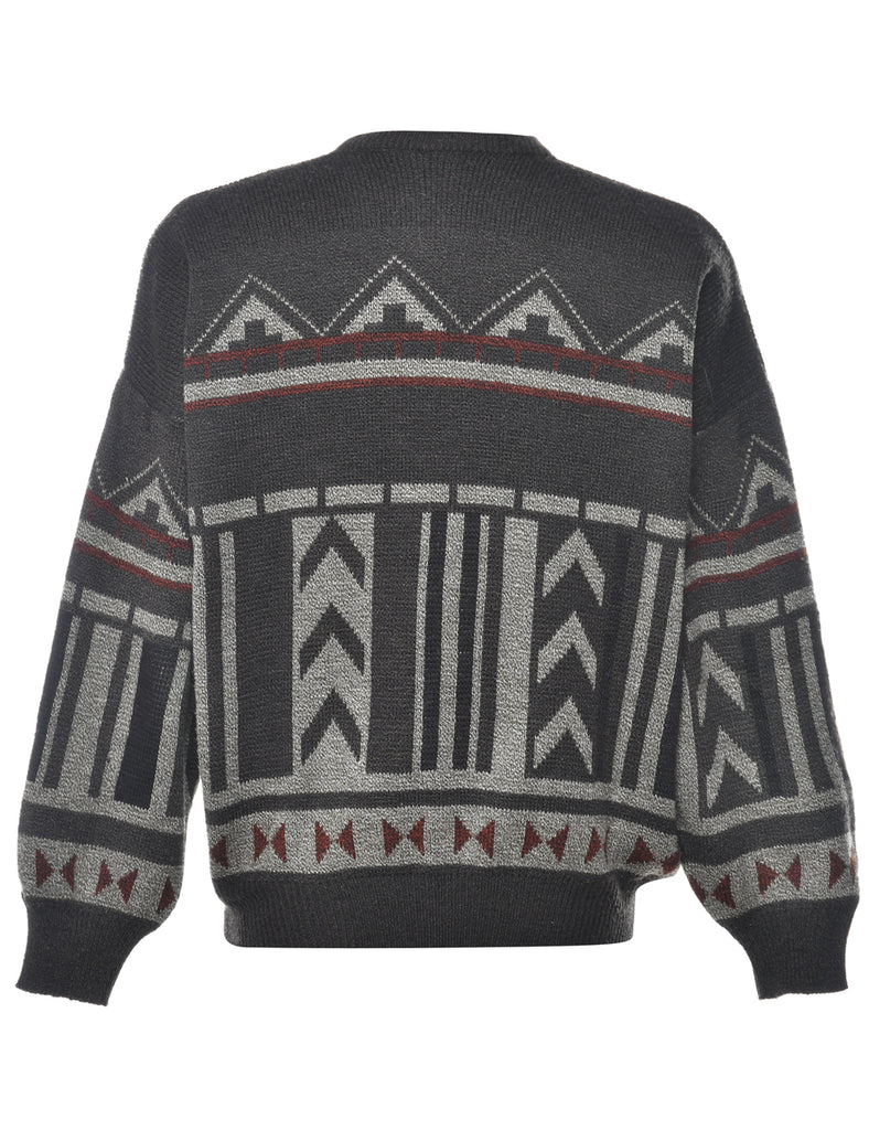 Geometric Pattern Jumper - L