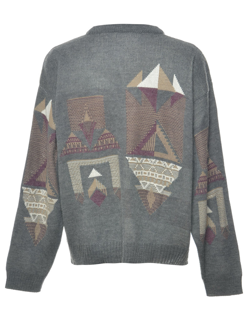 Geometric Pattern Jumper - L