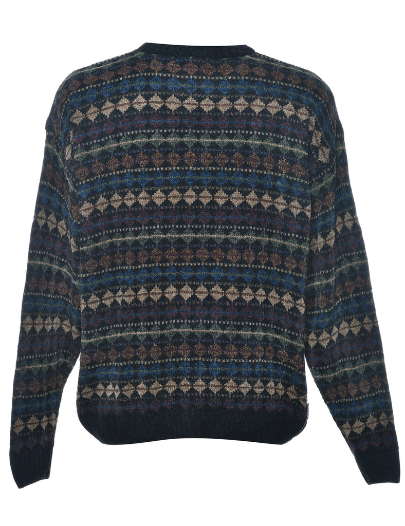 Geometric Pattern Jumper - L