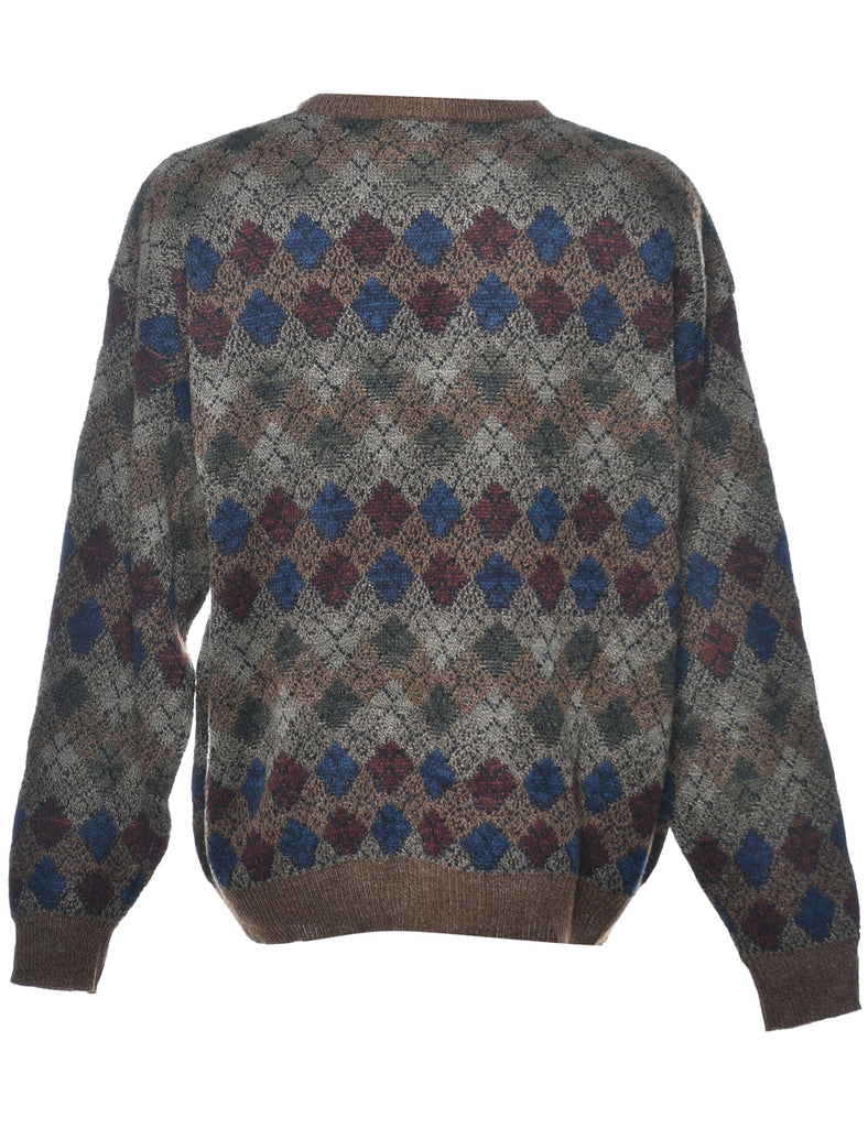 Geometric Pattern Jumper - XL