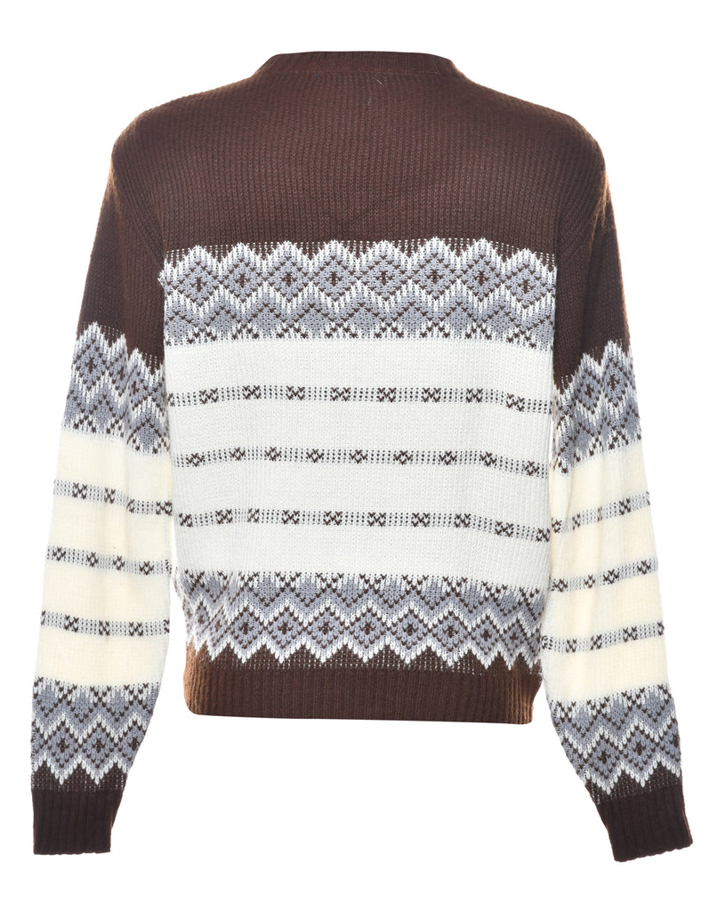 Geometric Pattern Jumper - M