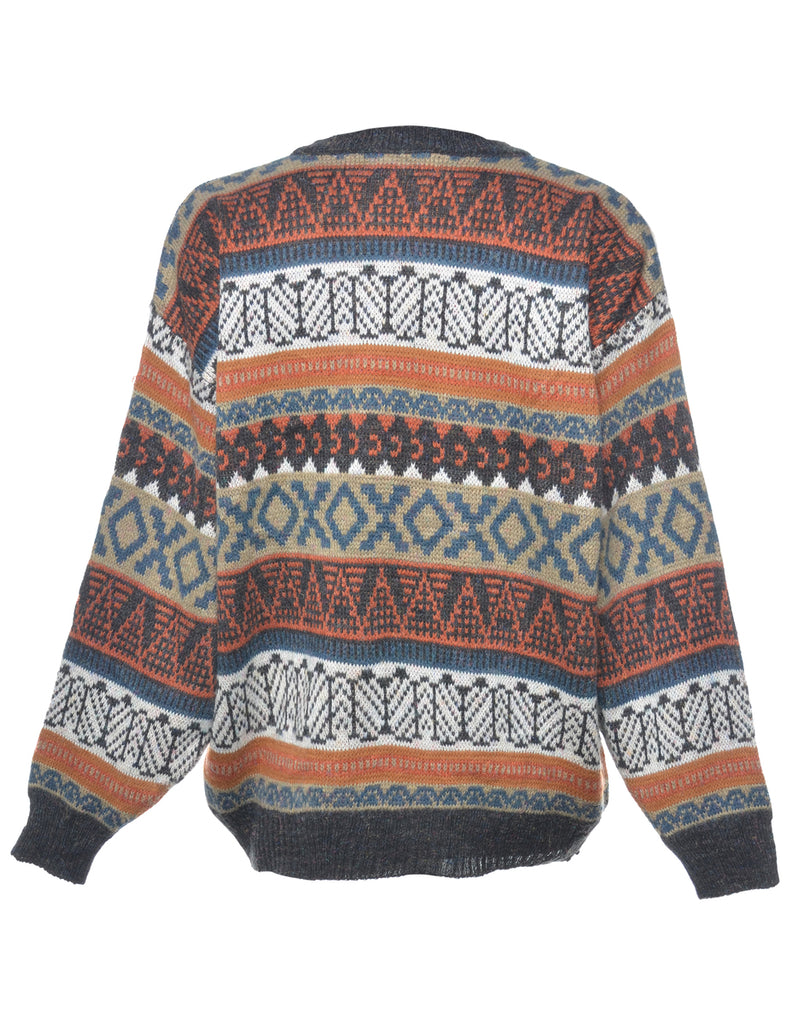 Geometric Pattern Jumper - L