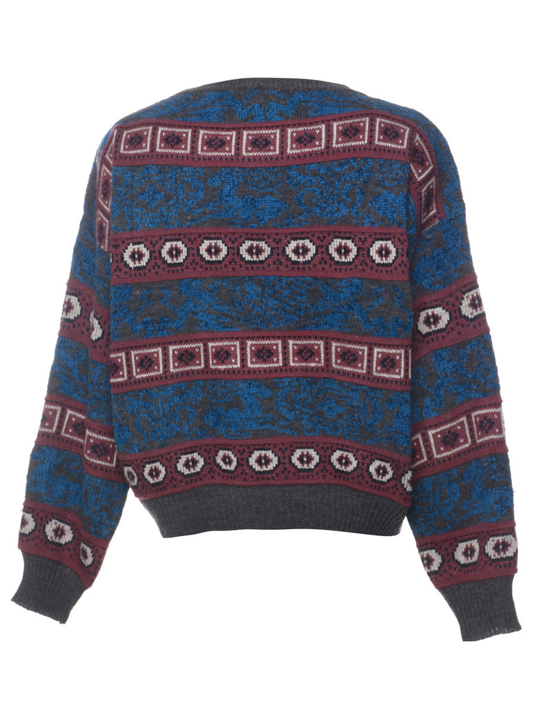 Geometric Pattern Jumper - L