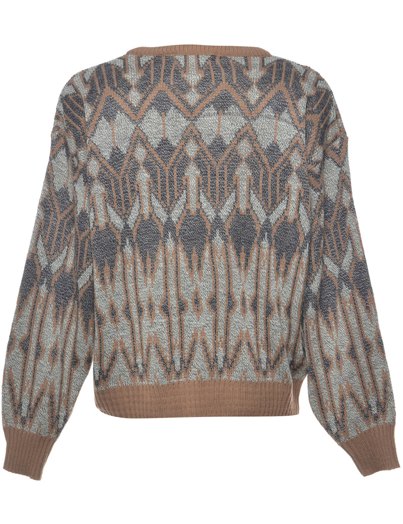 Geometric Pattern Jumper - L