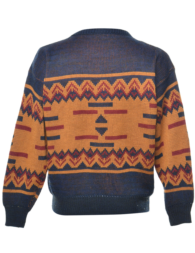 Geometric Pattern Jumper - L