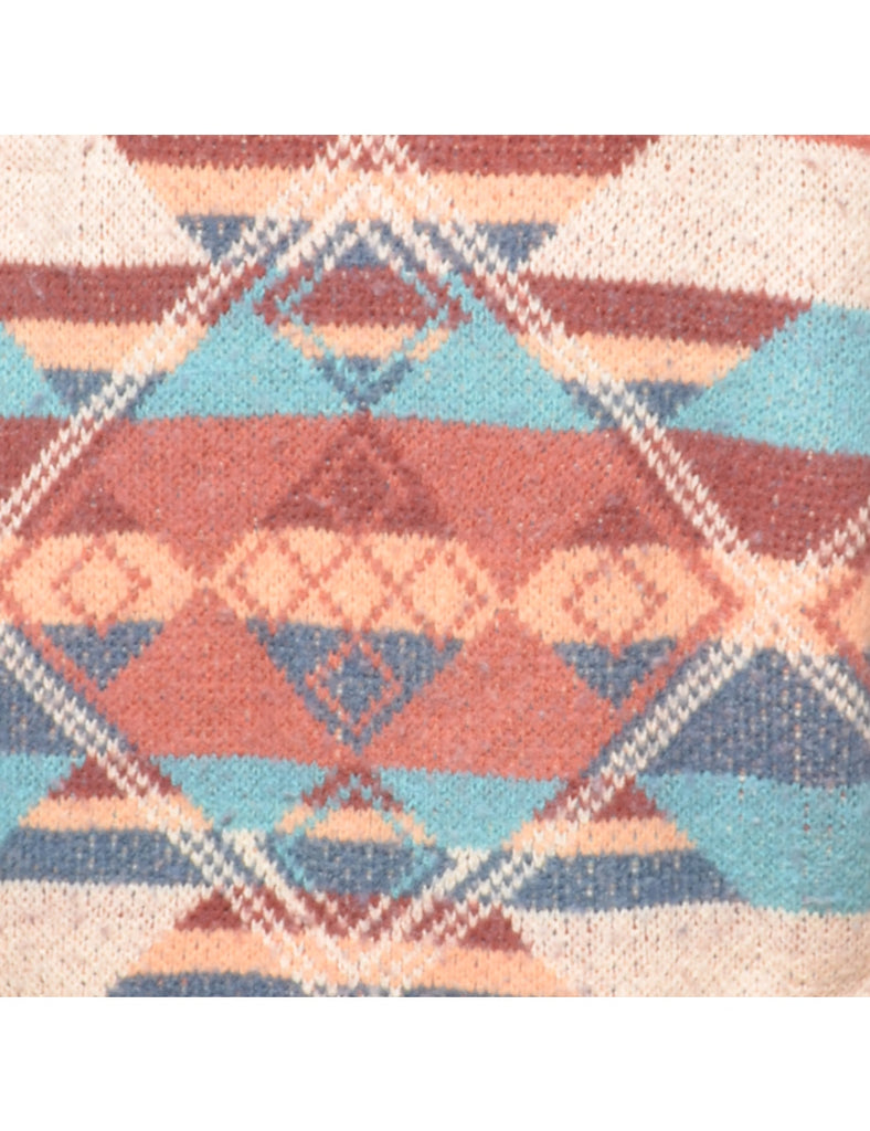 Geometric Pattern Jumper - M