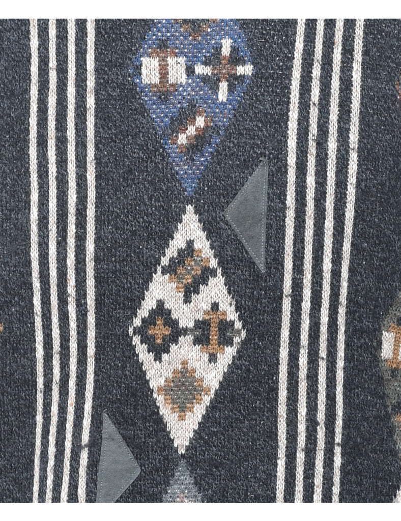 Geometric Pattern Jumper - L