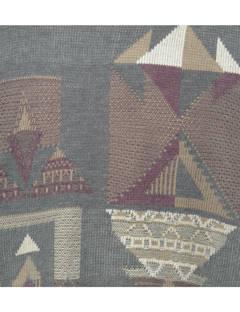 Geometric Pattern Jumper - L