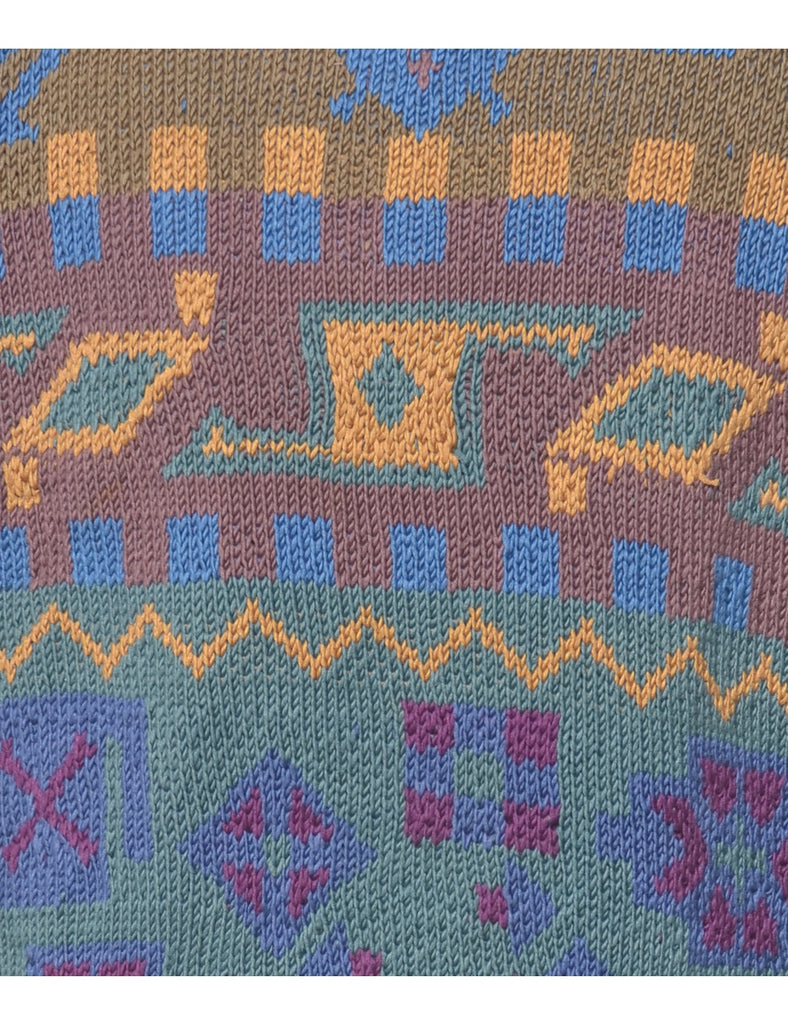 Geometric Pattern Jumper - L