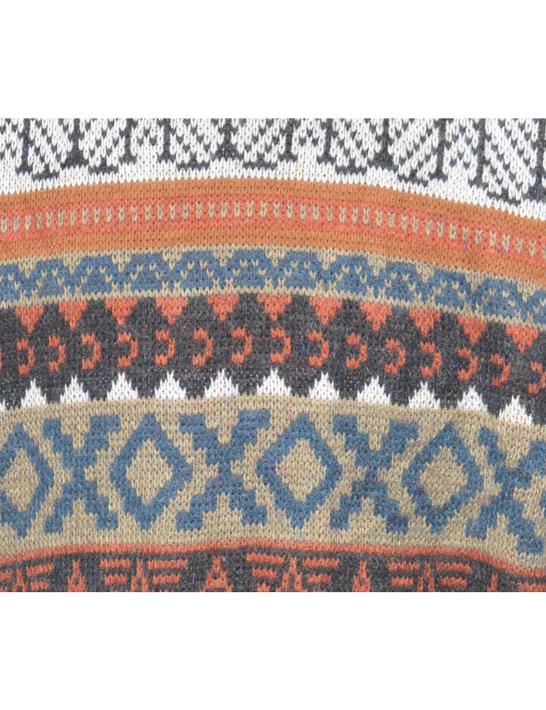 Geometric Pattern Jumper - L