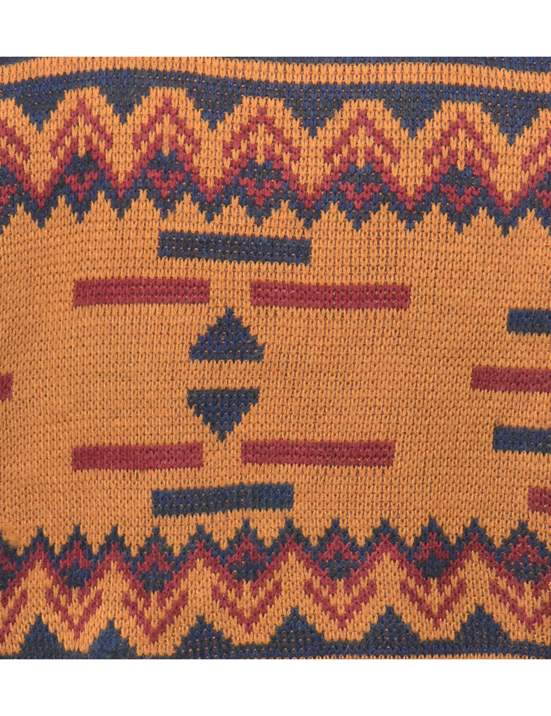 Geometric Pattern Jumper - L