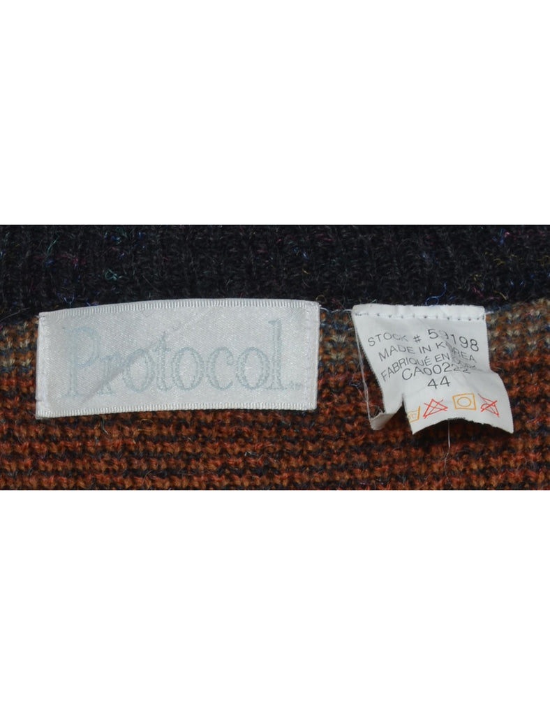 Geometric Pattern Jumper - L