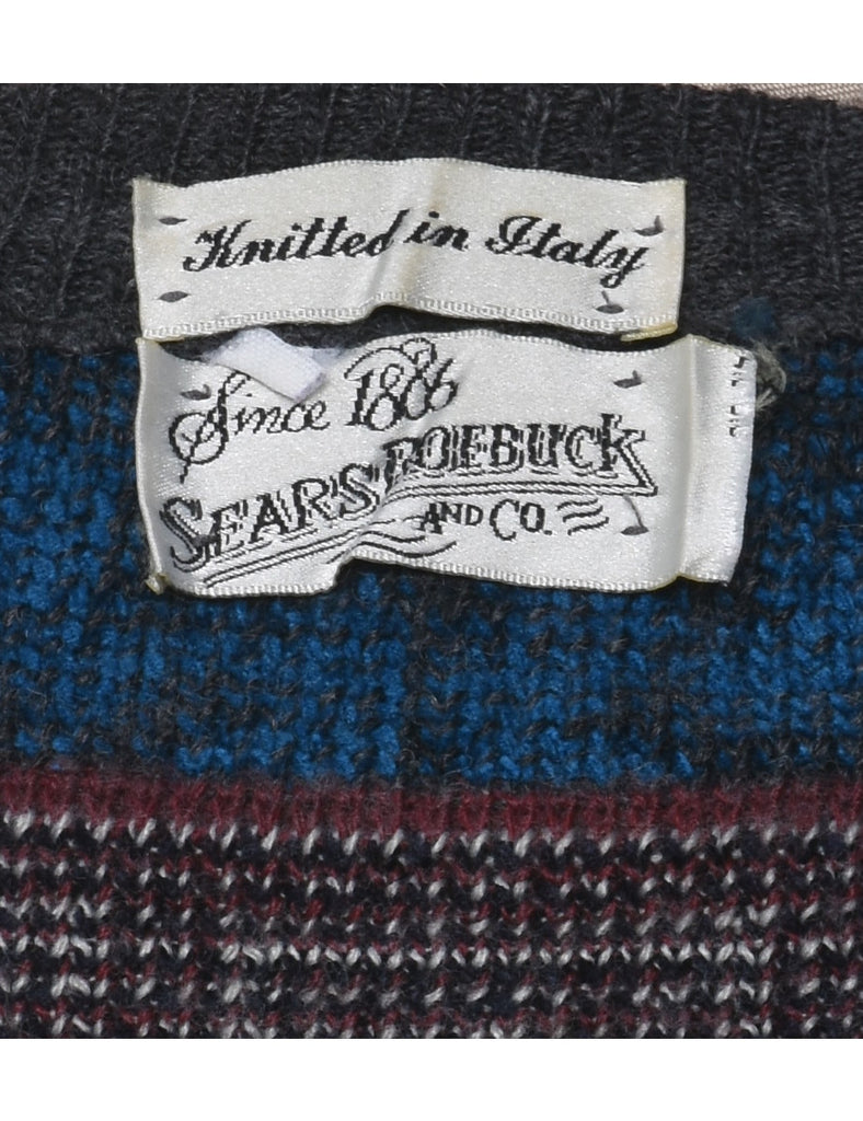 Geometric Pattern Jumper - L