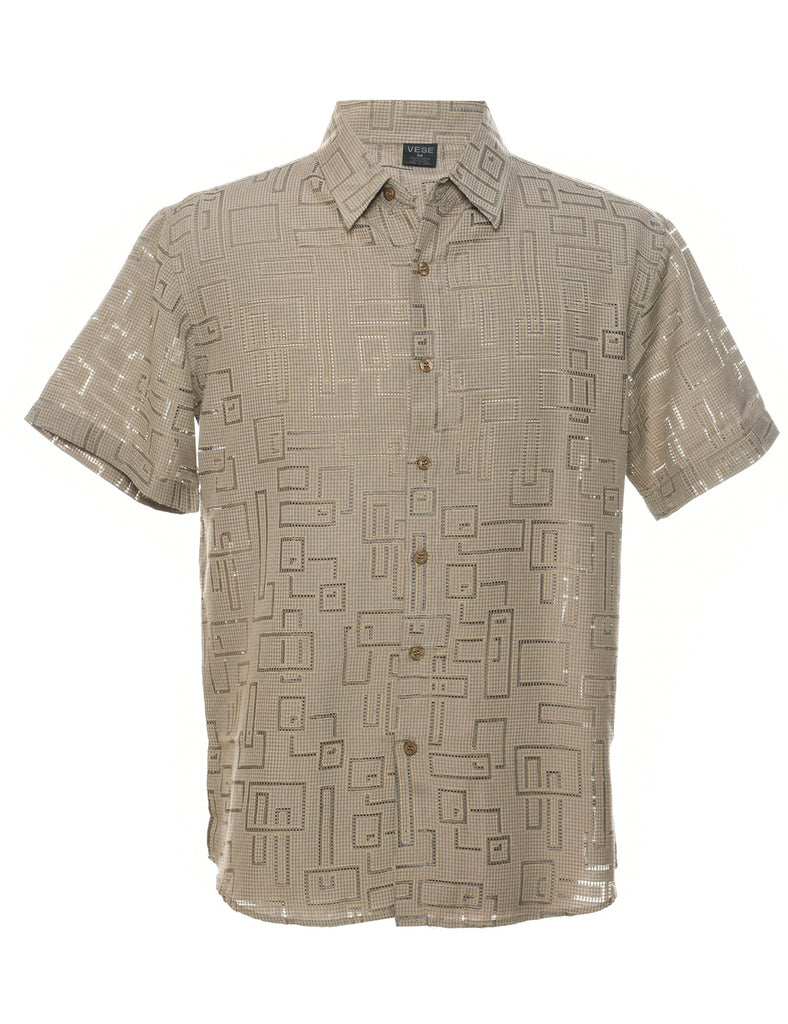 Geometric Pattern Shirt - M