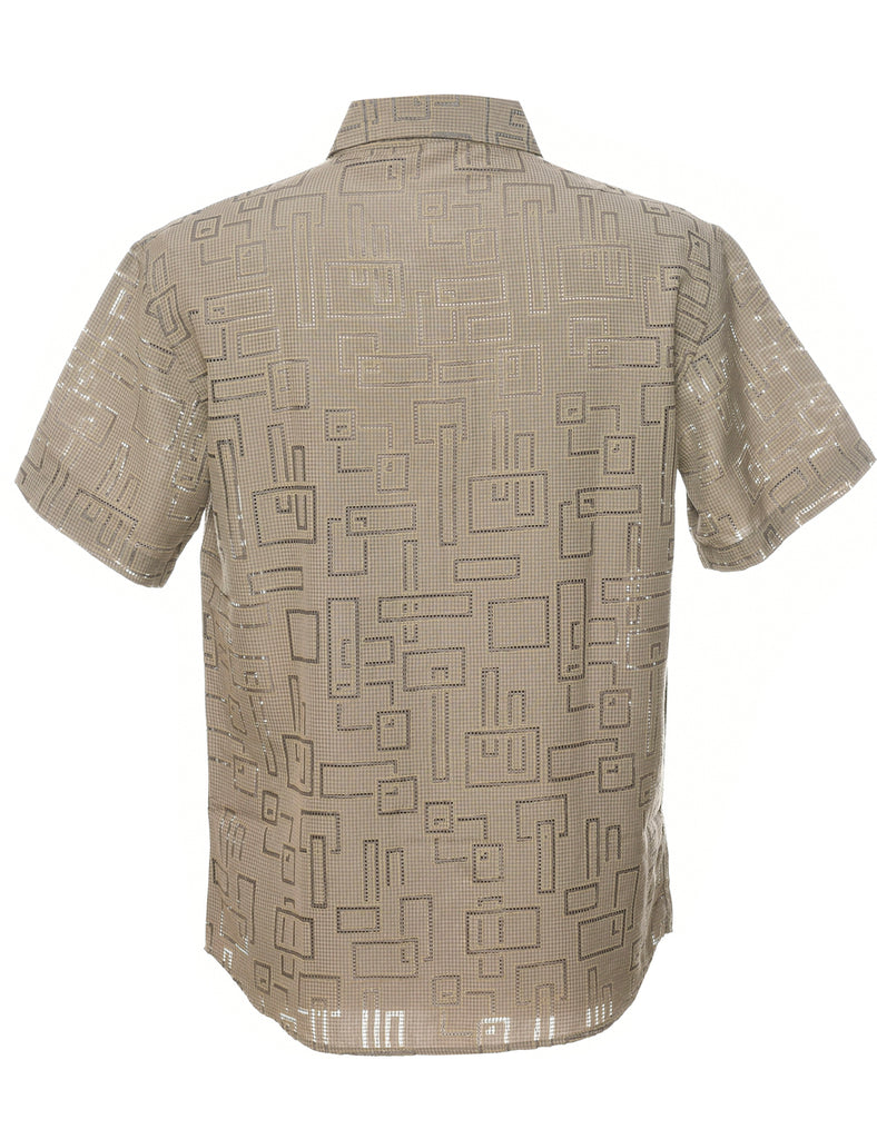Geometric Pattern Shirt - M