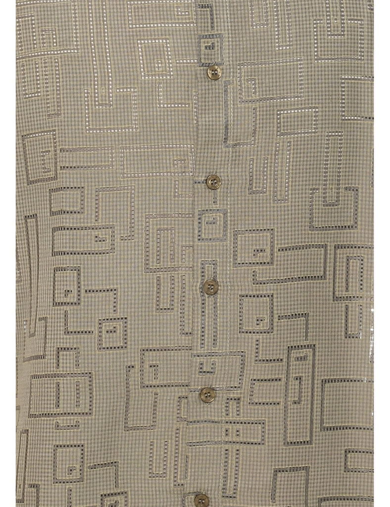 Geometric Pattern Shirt - M