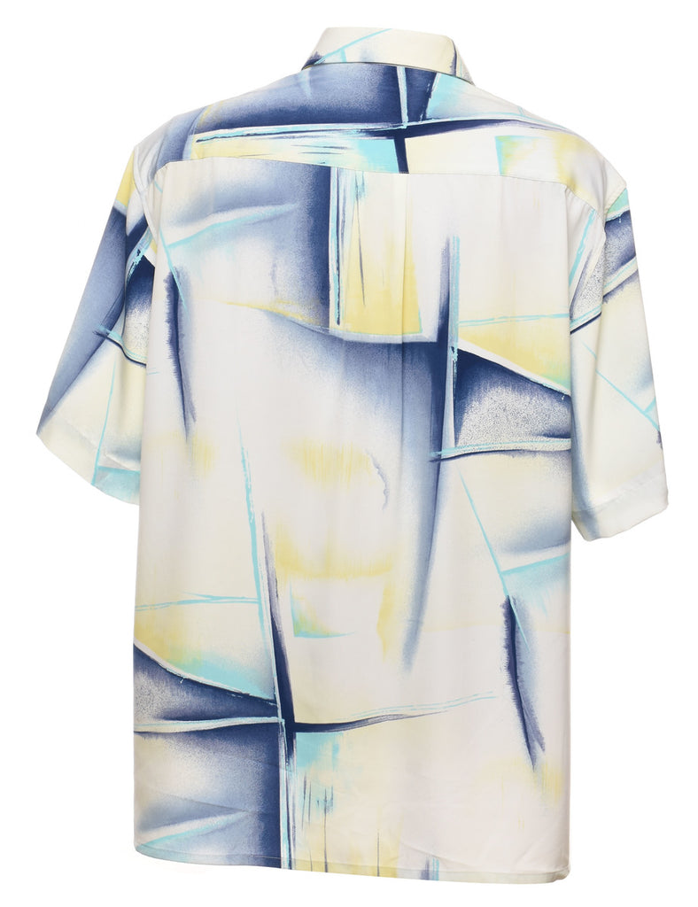 Geometric Pattern Short Sleeved Shirt - XL