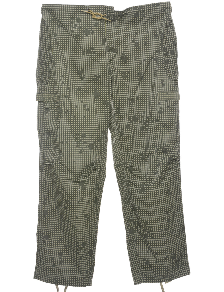 Green Cargo Trousers - W39 L32