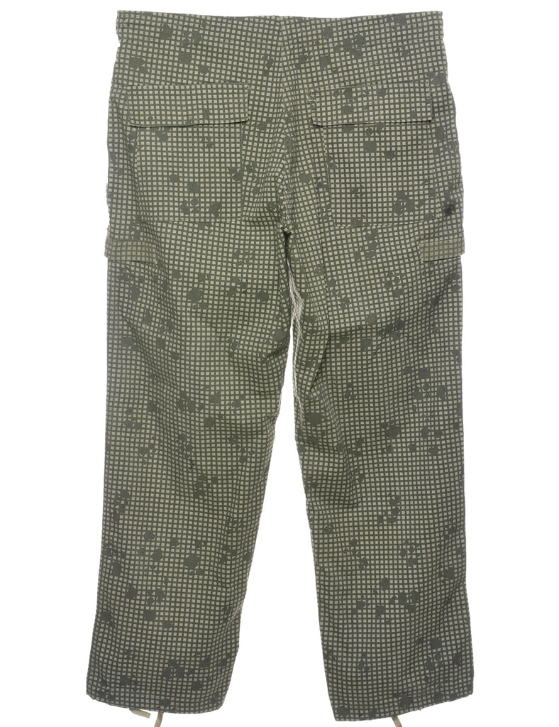 Green Cargo Trousers - W39 L32