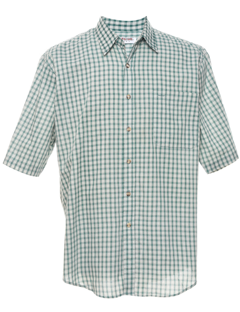 Green Checked Shirt - L