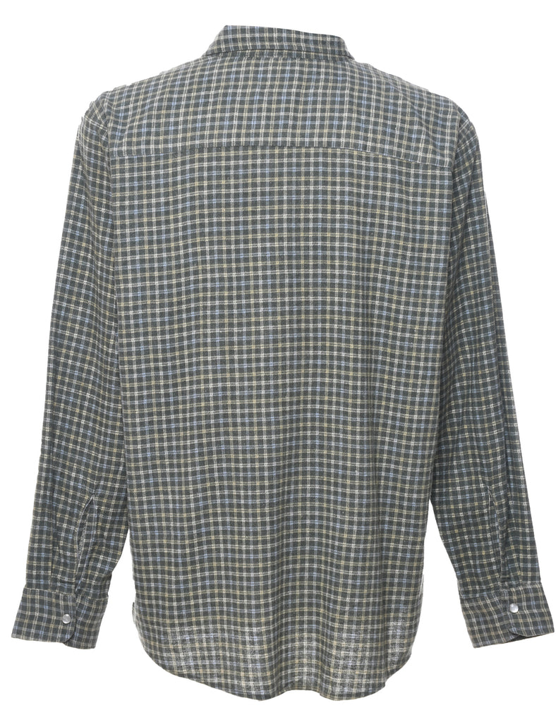 Green Checked Shirt - L