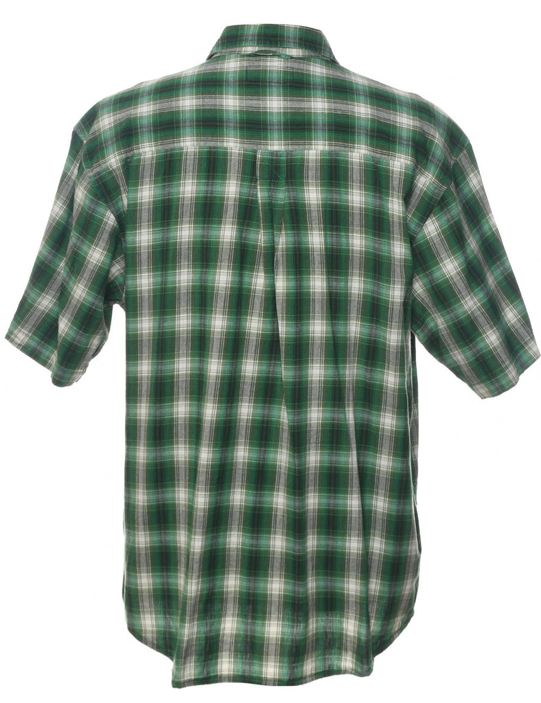 Green Checked Shirt - L