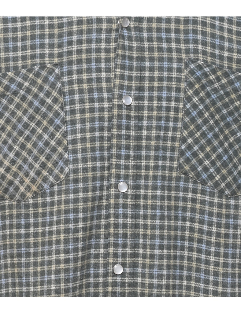 Green Checked Shirt - L