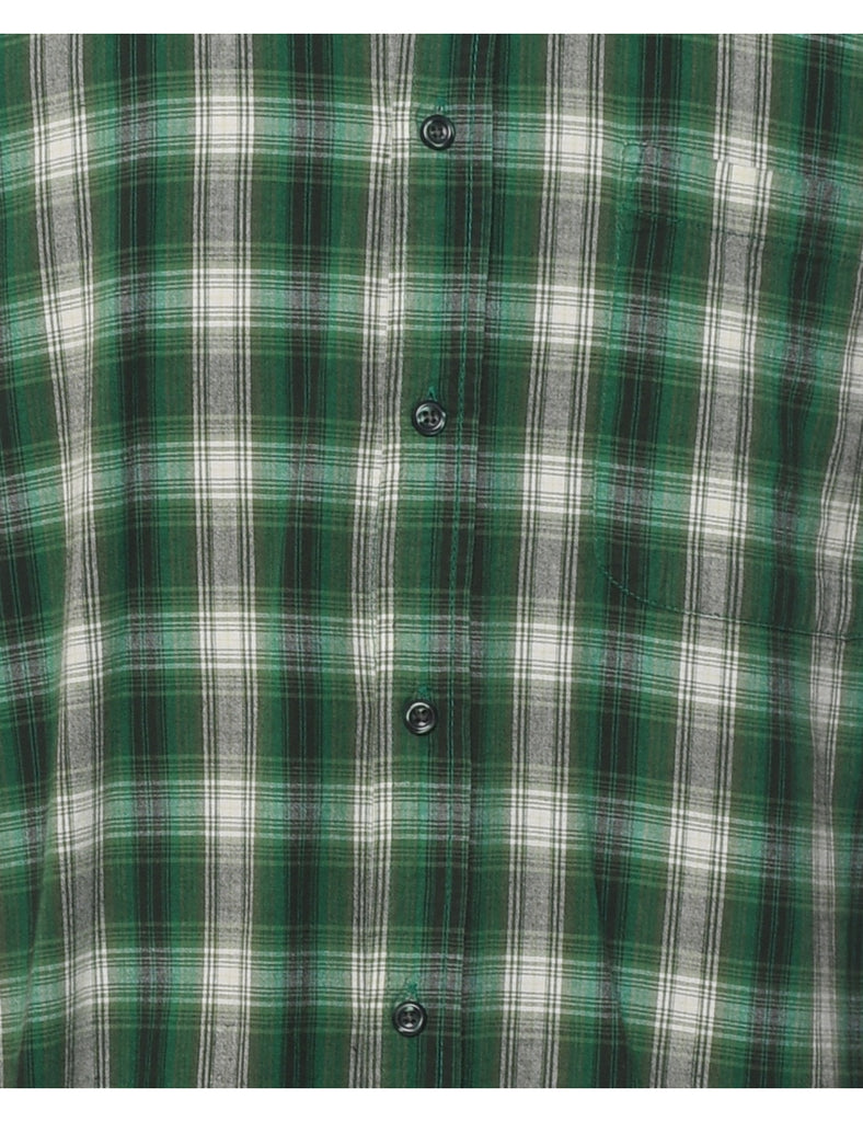 Green Checked Shirt - L