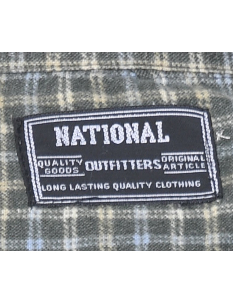Green Checked Shirt - L