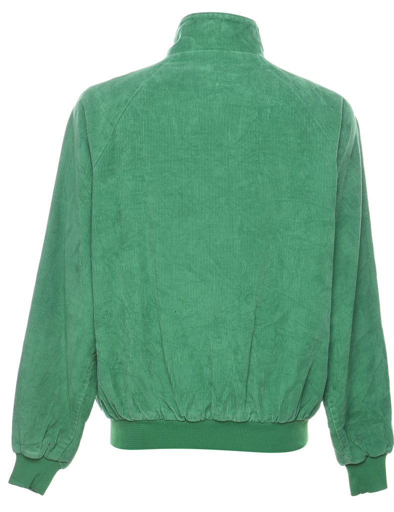 Green Corduroy Baseball Style Jacket - XL