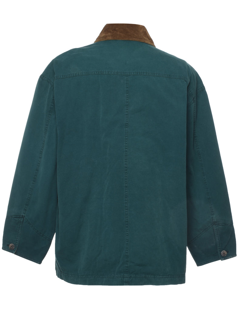 Green Corduroy Collar Jacket - M