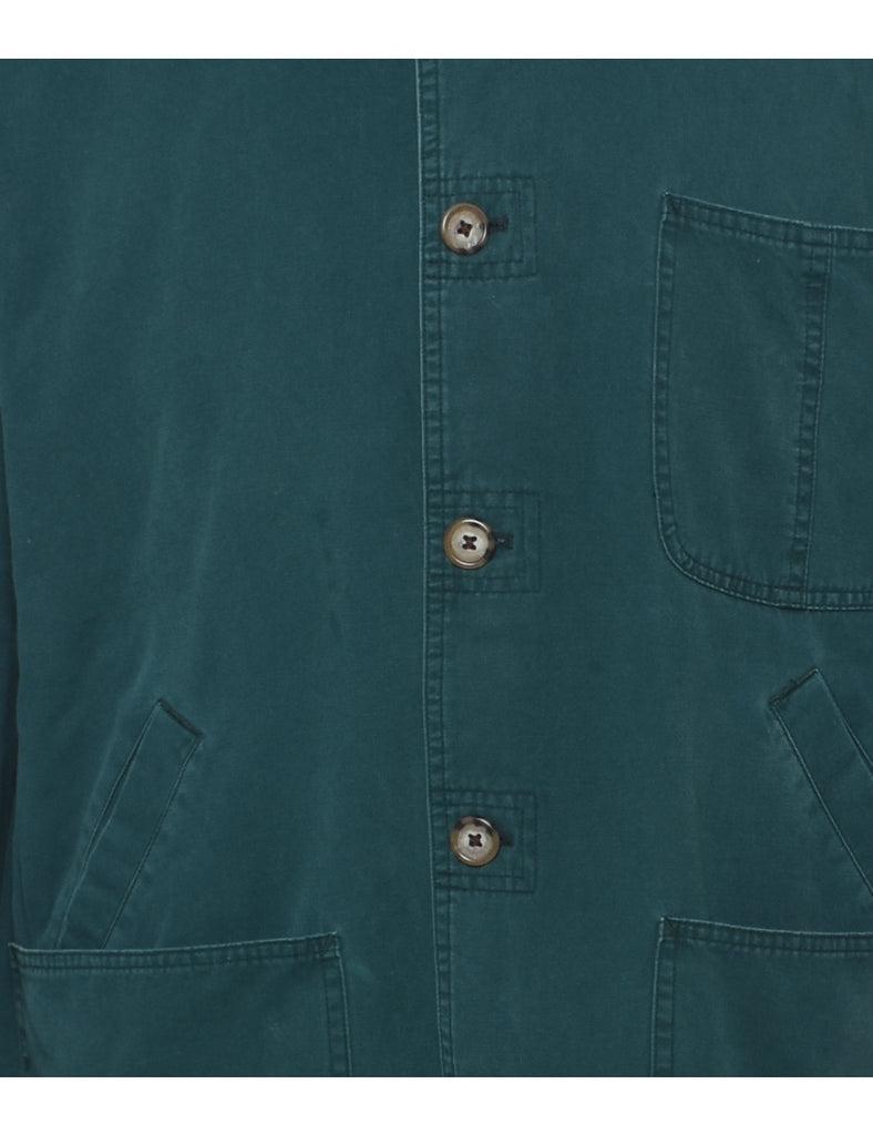 Green Corduroy Collar Jacket - M